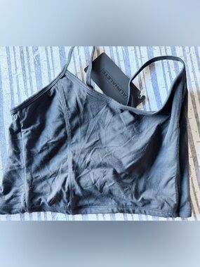 Alphalete Black Lightweight Strappy Sports Bralette